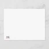 Coral Marble T Monogram Persoonlijke scripts Briefkaart (Achterkant)