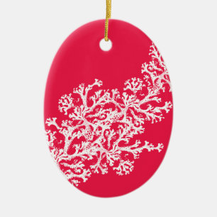Coral Motif Keramisch Ornament