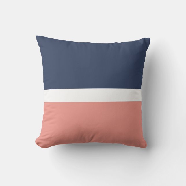 Coral Navy Sierkussen (Voorkant)