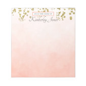 Coral Ombre Gold Sequin Herfst Notitieblok (Voorkant)