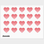 Coral Ombre Hart Sticker (Vel)
