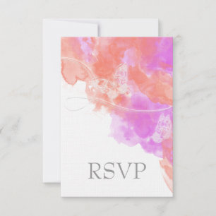 Coral Orchid Waterverf Butterfly Bliss RSVP