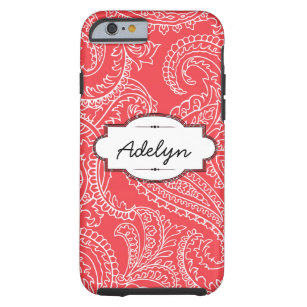 Coral Paisley iPhone 6 Robuust Hoesje