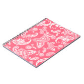 Coral Paisley-laptop Notitieboek (Linkerzijde)