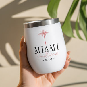 Coral Palm Tree Bachelorette Personnalisée