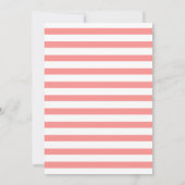 Coral Palm Tree Weddenschap Save the Date (Achterkant)