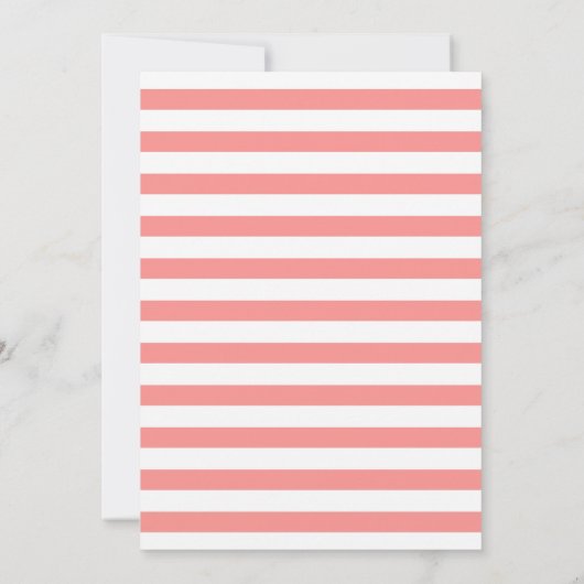 Coral Palm Tree Weddenschap Save the Date (Achterkant)
