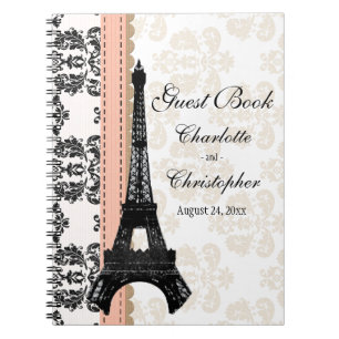 Coral Parisian Eiffel Tower Weddenschap Notitieboek