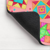 Coral Patchwork Blocks Mousepad Muismat (Hoek)