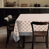 Coral Peach Check Nappe en style moderne Plaid