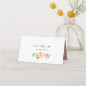 Coral Peach Cream Garden Floral Wedding (Achterkant)