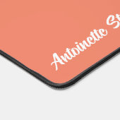 Coral Peach Élégante Signature Monogramme (Coin)