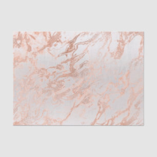 Coral Peach Roos Gold Blush Metallic Marble Grey Tissuepapier