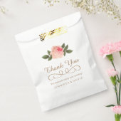 Coral Peonie mariage Favor Sacs (50) (Scellé)