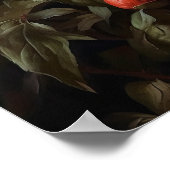 Coral Peony Flowers Art Print Poster (Coin)