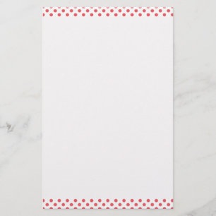 Coral Pink Polka Dots van Shirley Taylor Briefpapier