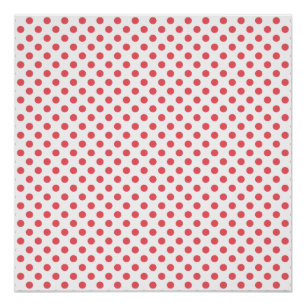 Coral Pink Polka Dots van Shirley Taylor Perfect Poster