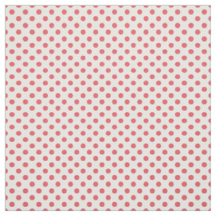Coral Pink Polka Dots van Shirley Taylor Stof