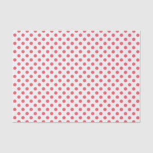 Coral Pink Polka Dots van Shirley Taylor Tissuepapier