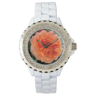 Coral Pink Rose Bloemnaam Horloge