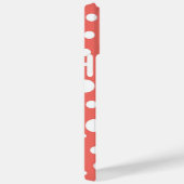 Coral Polka Dot Case-Mate iPhone Case (Achterkant / Rechts)