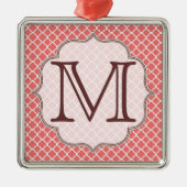 Coral Quaterfoil Latti Monogramme Ornement initial (Devant)
