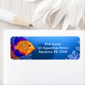 Coral Reef Chevron Tang Label (Insitu)