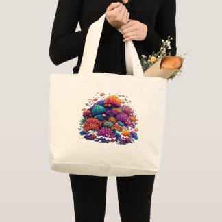 Coral Reef  Design - Jumbo Tote