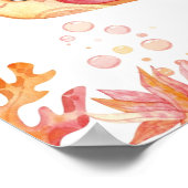 Coral Reef Dreams Fish aanpasbaar Poster (Hoek)