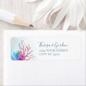 Coral Reef, Étiquettes de adresse de plage (En situation)