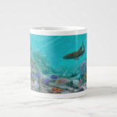 Coral Reef Infirmière requin et poulpe Jumbo Mug (Devant)