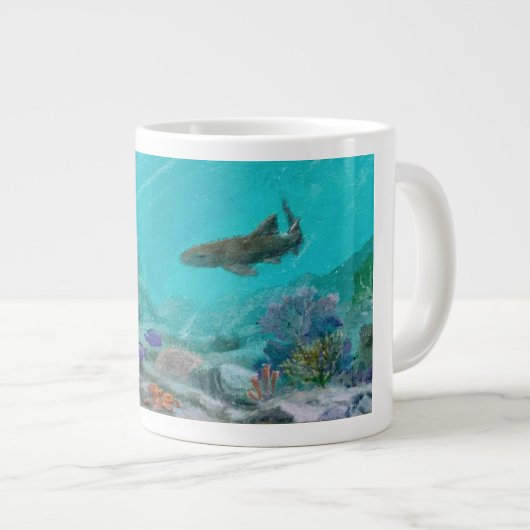 Coral Reef Infirmière requin et poulpe Jumbo Mug