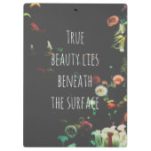 Coral Reef Inspirerend Quote Klembord (Achterkant)