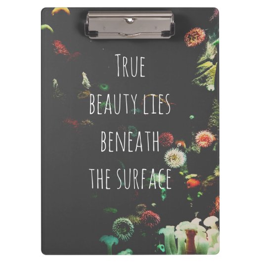 Coral Reef Inspirerend Quote Klembord (Voorkant)