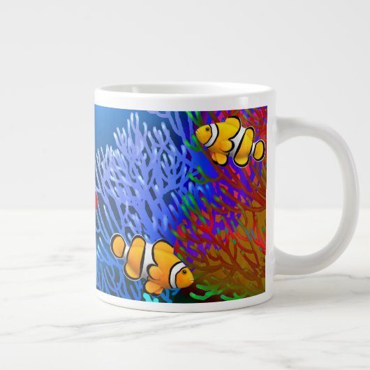 Coral Reef Percula Clownfish Spécialité Mug (Droite)