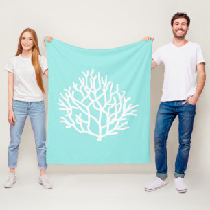 Coral Reef strandkleuren Fleece Deken