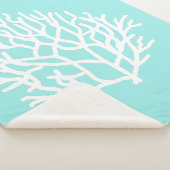 Coral Reef strandkleuren Sherpa Deken (3/4)