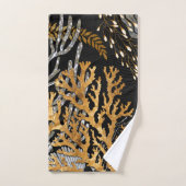 Coral Reef - Symphonie or et perle (Serviette à main)