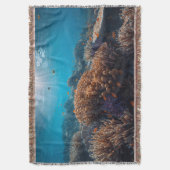 Coral Reef Throw Blanket Deken (Voorkant Verticaal)