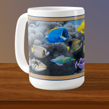 Coral Reef Tropical Fish Assembly Coffee Mok