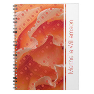 Coral Roos Polka Dot Custom Notitieboek Journal