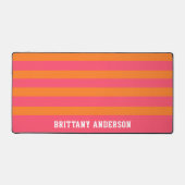 Coral rose & Bright Orange Stripes Nom du Motif (Recto)