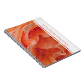 Coral Rose Polka Dot Custom Notebook Journal (Côté Droit)