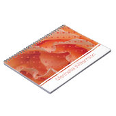 Coral Rose Polka Dot Custom Notebook Journal (Côté gauche)