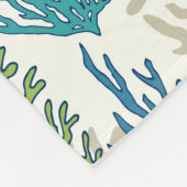 Coral Seaweed Motifs couvertures en toison (Coin)