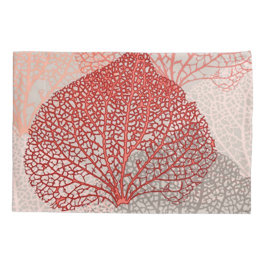 Coral Shadow Kussensloop (Achterkant)