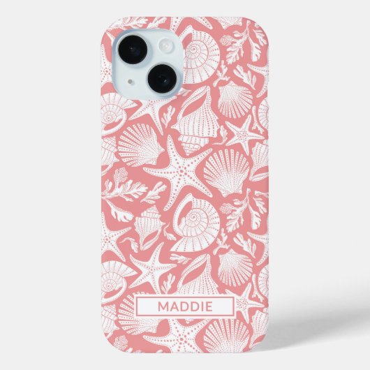 Coral Shells Personalized Case-Mate iPhone Case (Achterkant)