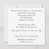 Coral Silhouette Bride Bridal Shower Kaart (Achterkant)