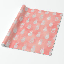 Coral & Silver Ananas | Tropische Luxe Zomer