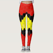 Coral Snake Skin Pattern Leggings (Voorkant)